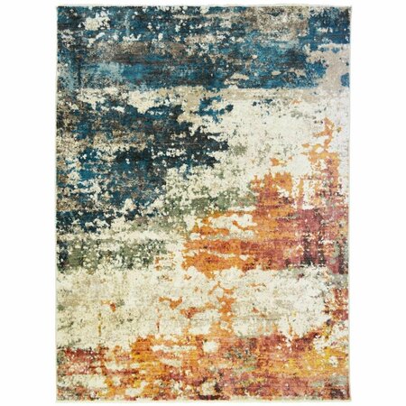 MAYBERRY RUG 2 ft. 1 in. x 7 ft. 5 in. Oxford Sonoma Area Rug, Multi Color OX3080 2X8